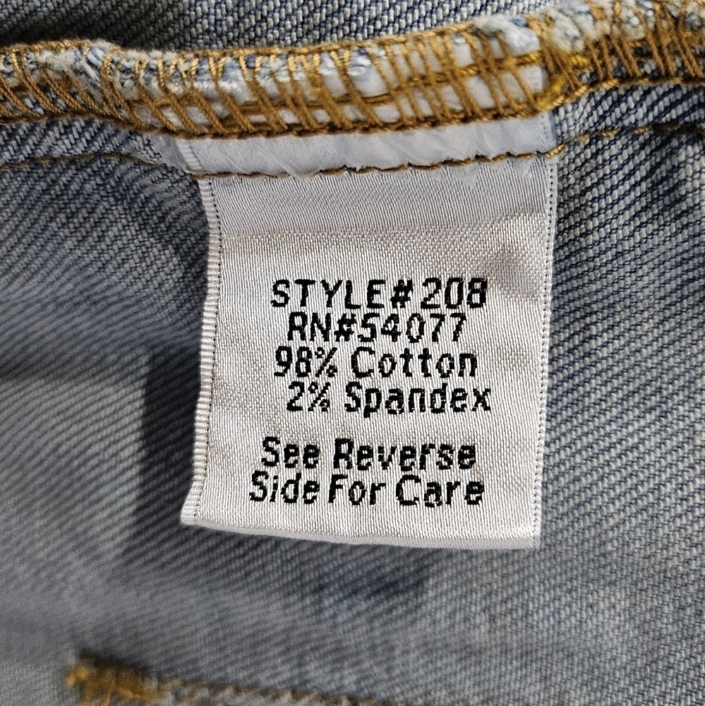 CAbi Manhattan Beach Layered Look Denim Jacket 98% Cotton 2% Spandex Size M - Picture 8 of 8